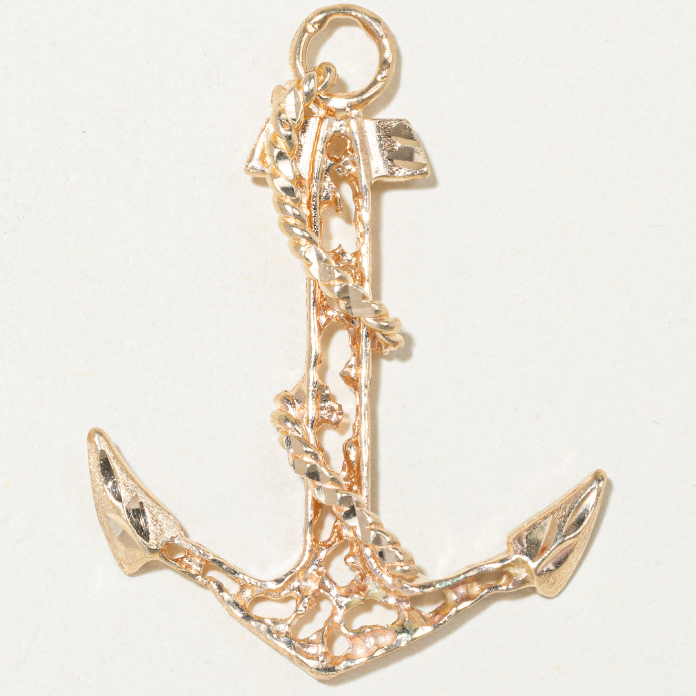 10k Yellow Gold Anchor Nautical Charm