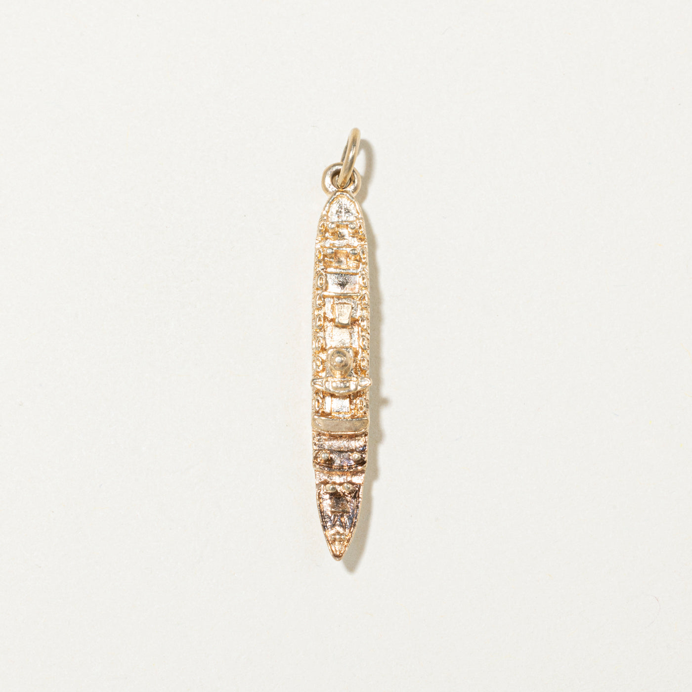 Breloque en or jaune 9 carats Birmingham 1969 SS Orsova, paquebot de croisière