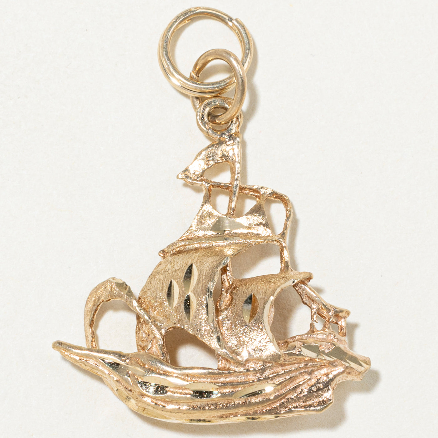 10k Yellow Gold Sailboat Charm