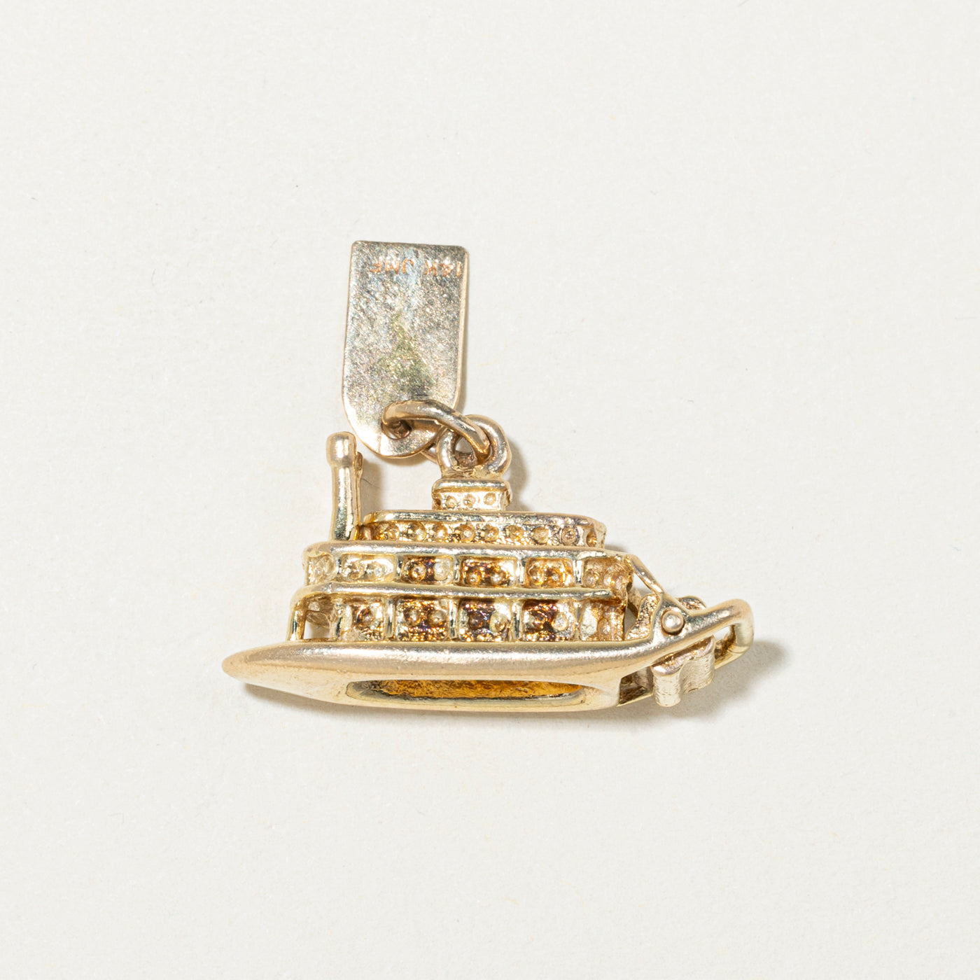 14k Yellow Gold "New Orleans" Riverboat Charm