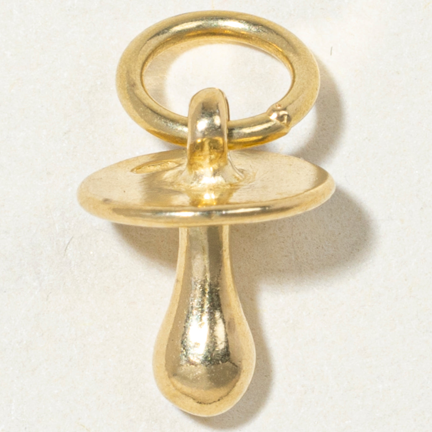 18k Yellow Gold Baby Pacifier Charm