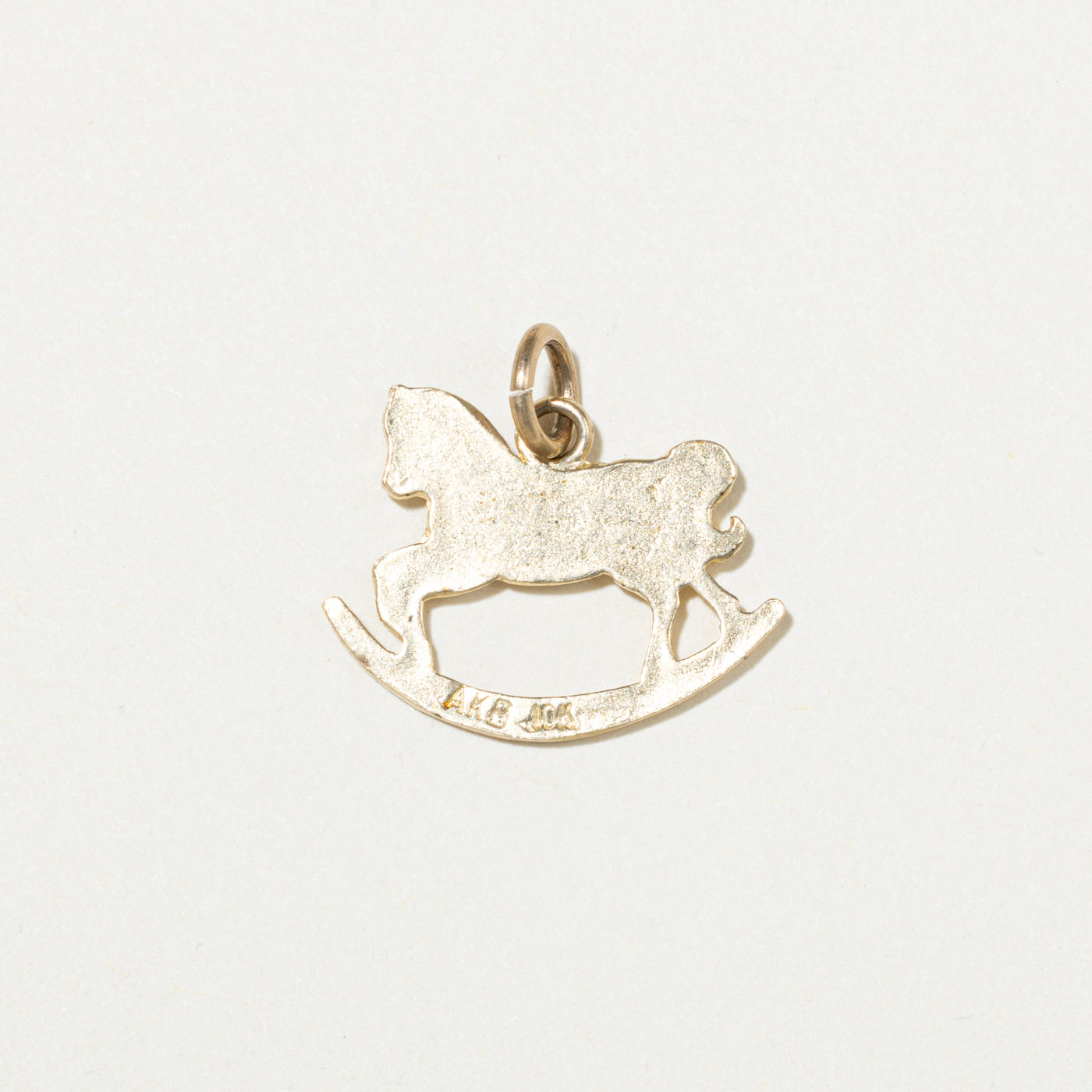 10k Yellow Gold Rocking Horse Charm