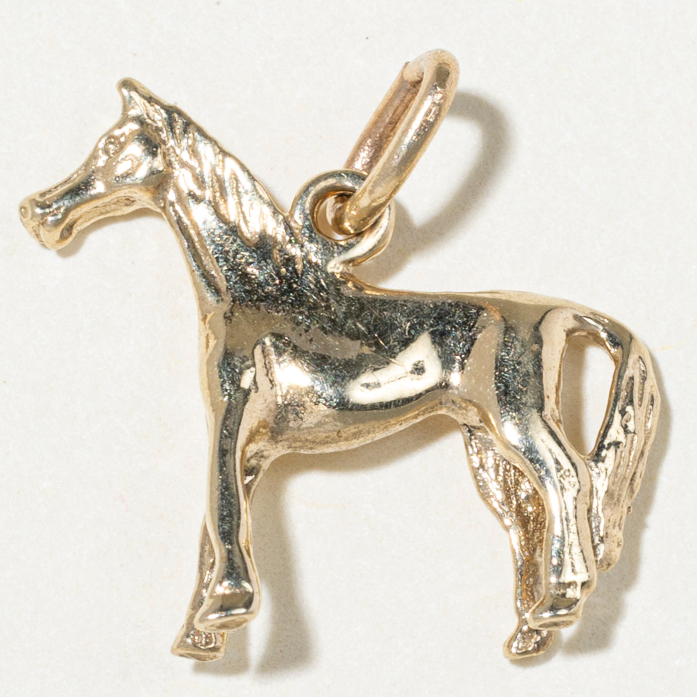 10k Yellow Gold Horse Charm