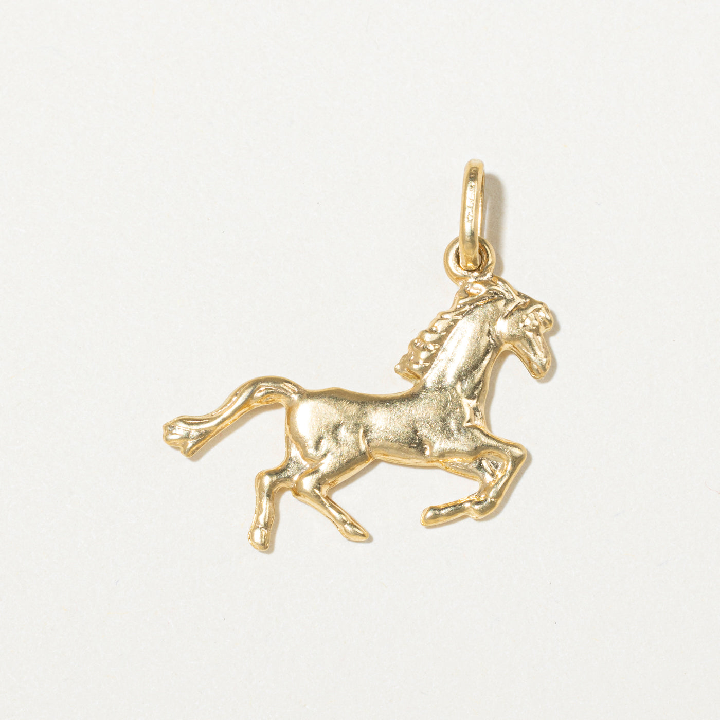 18k Yellow Gold Horse Charm