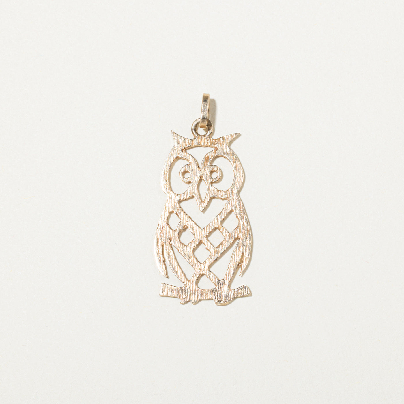10k Yellow Gold Owl Charm