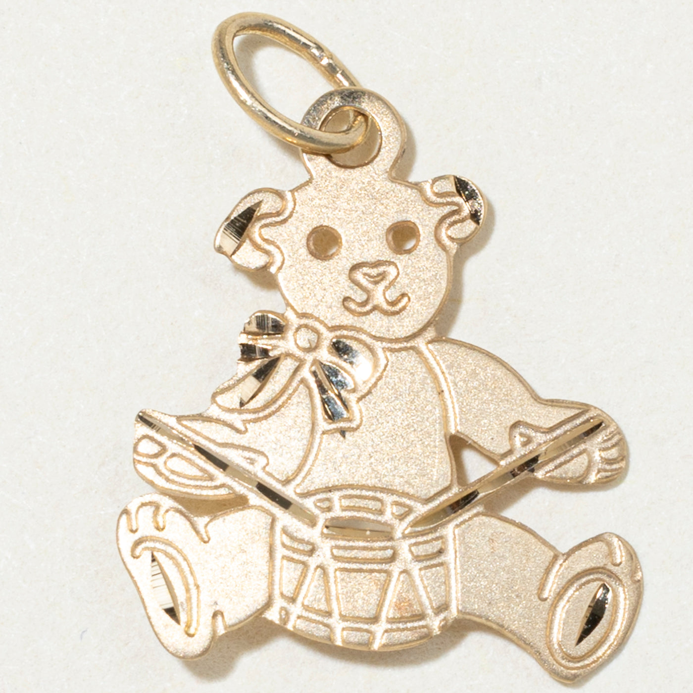 14k Yellow Gold Teddy Bear Charm