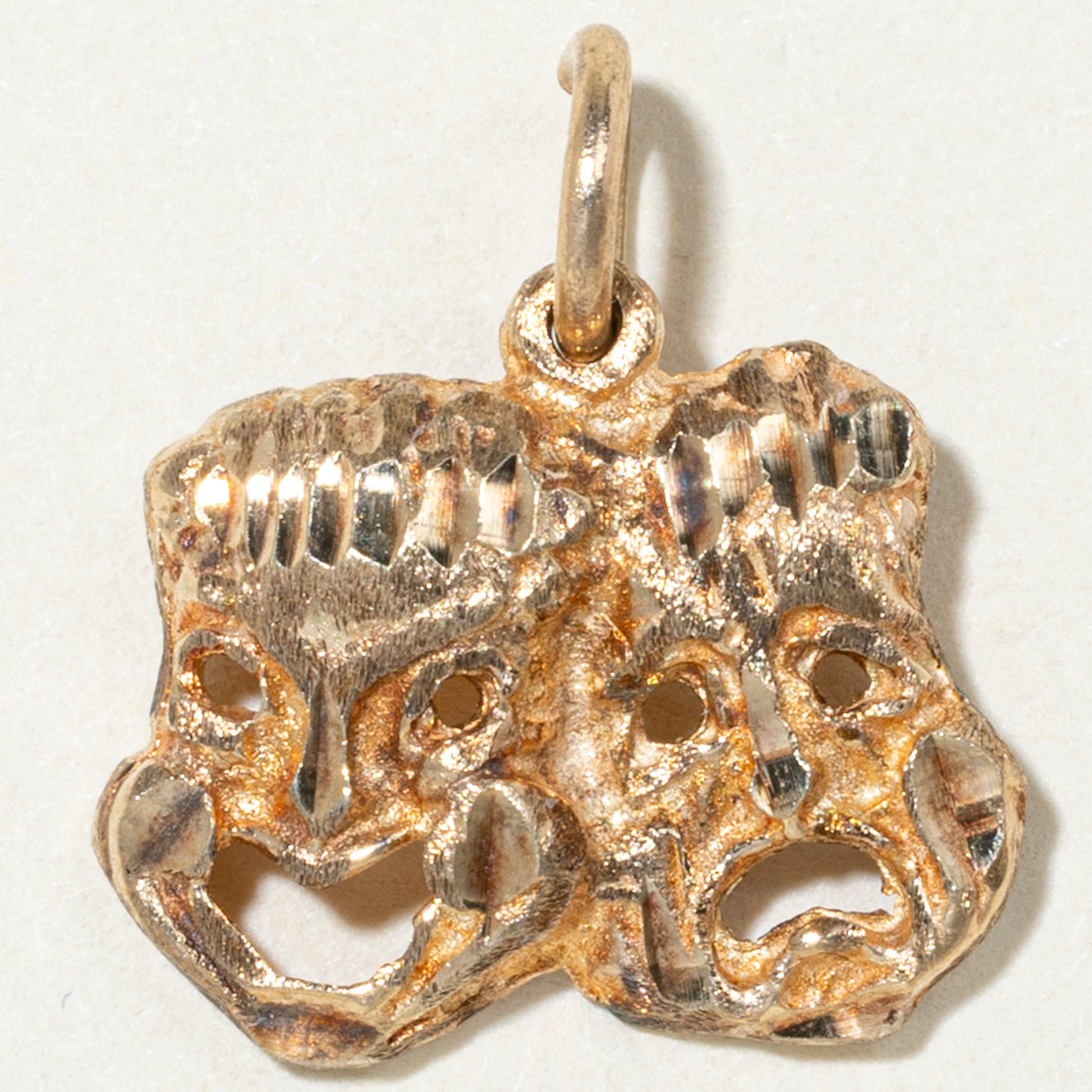 10k Yellow Gold Theatre Masks Charm