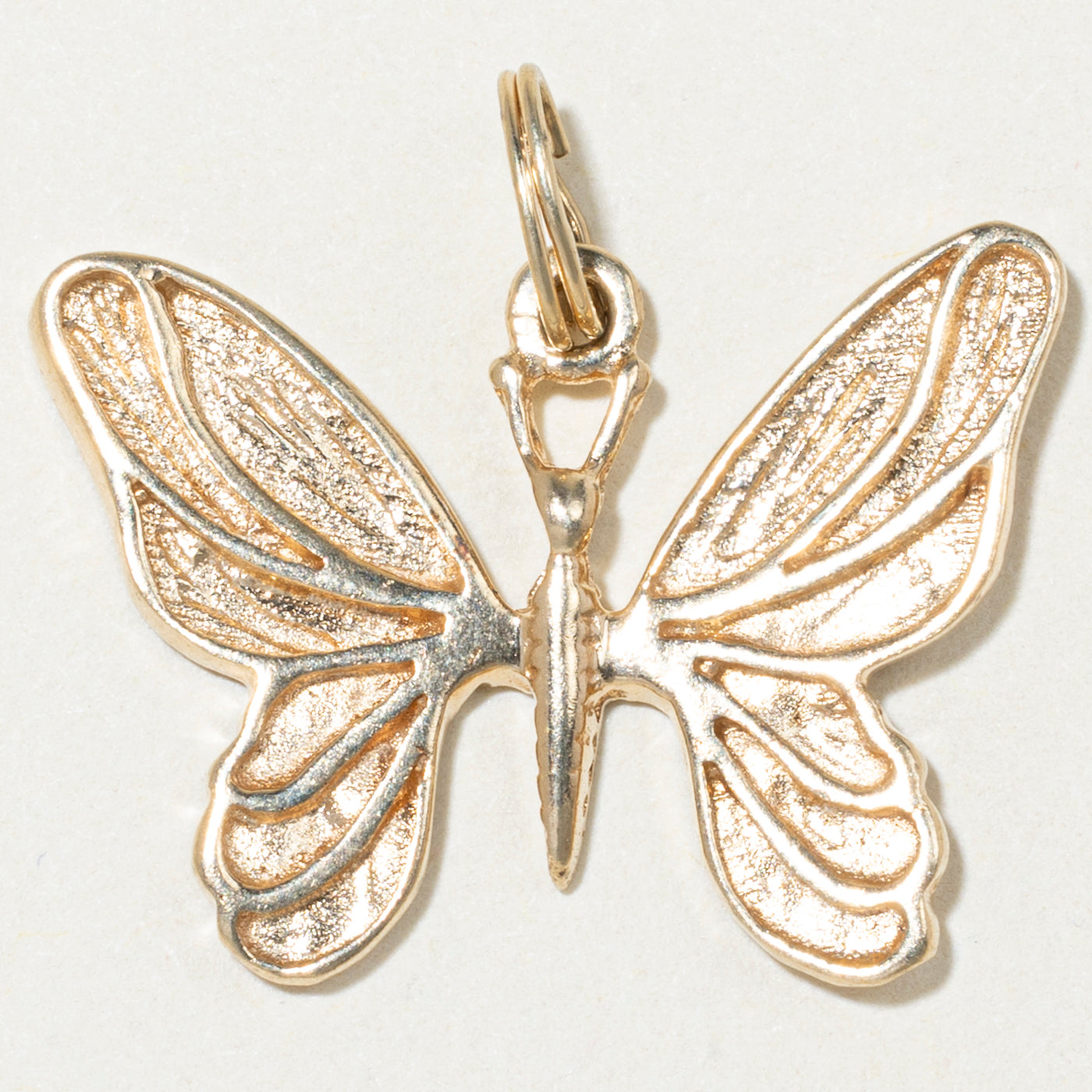 10k Yellow Gold Butterfly Charm
