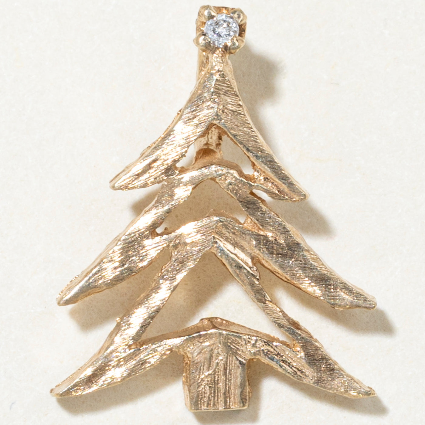10k Yellow Gold Christmas Tree Charm