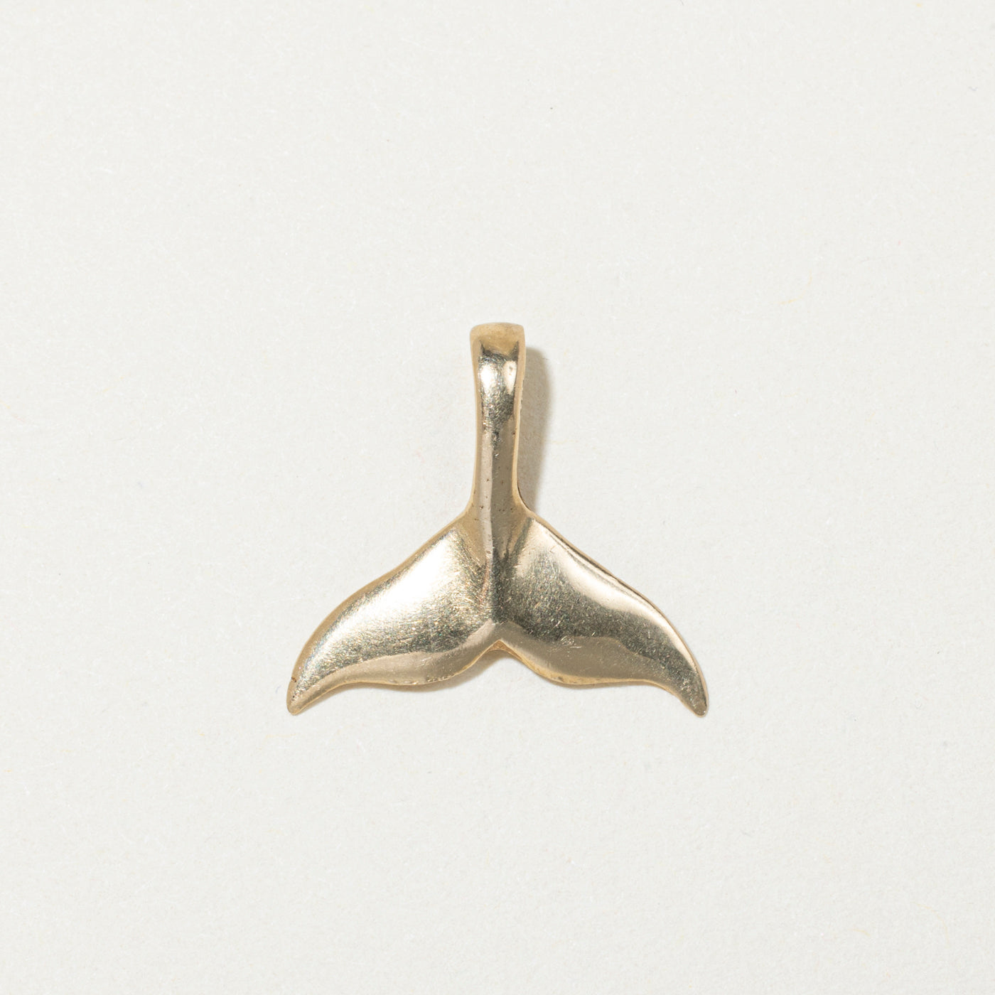 14k Yellow Gold Fish Tail Charm