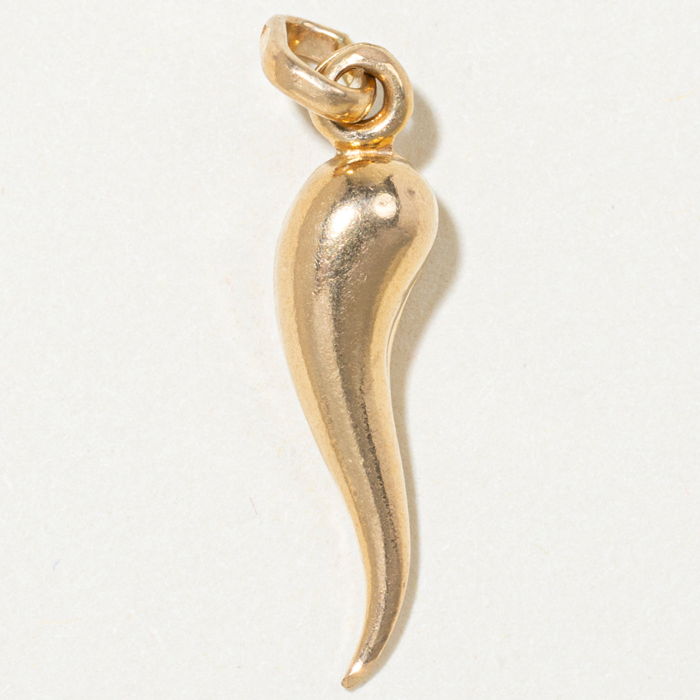 18k Yellow Gold Cornicello Charm