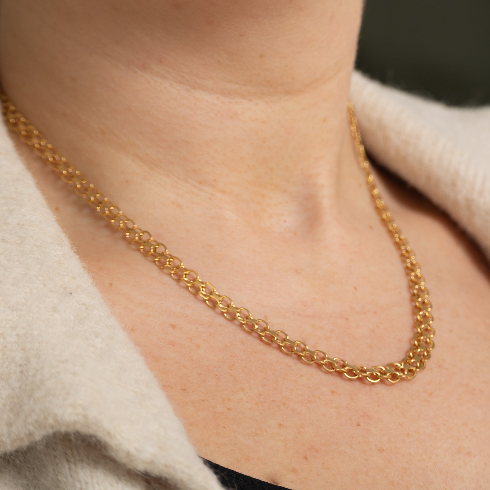 1967 Swedish 18k Yellow Gold Bismarck Chain | 17.5"