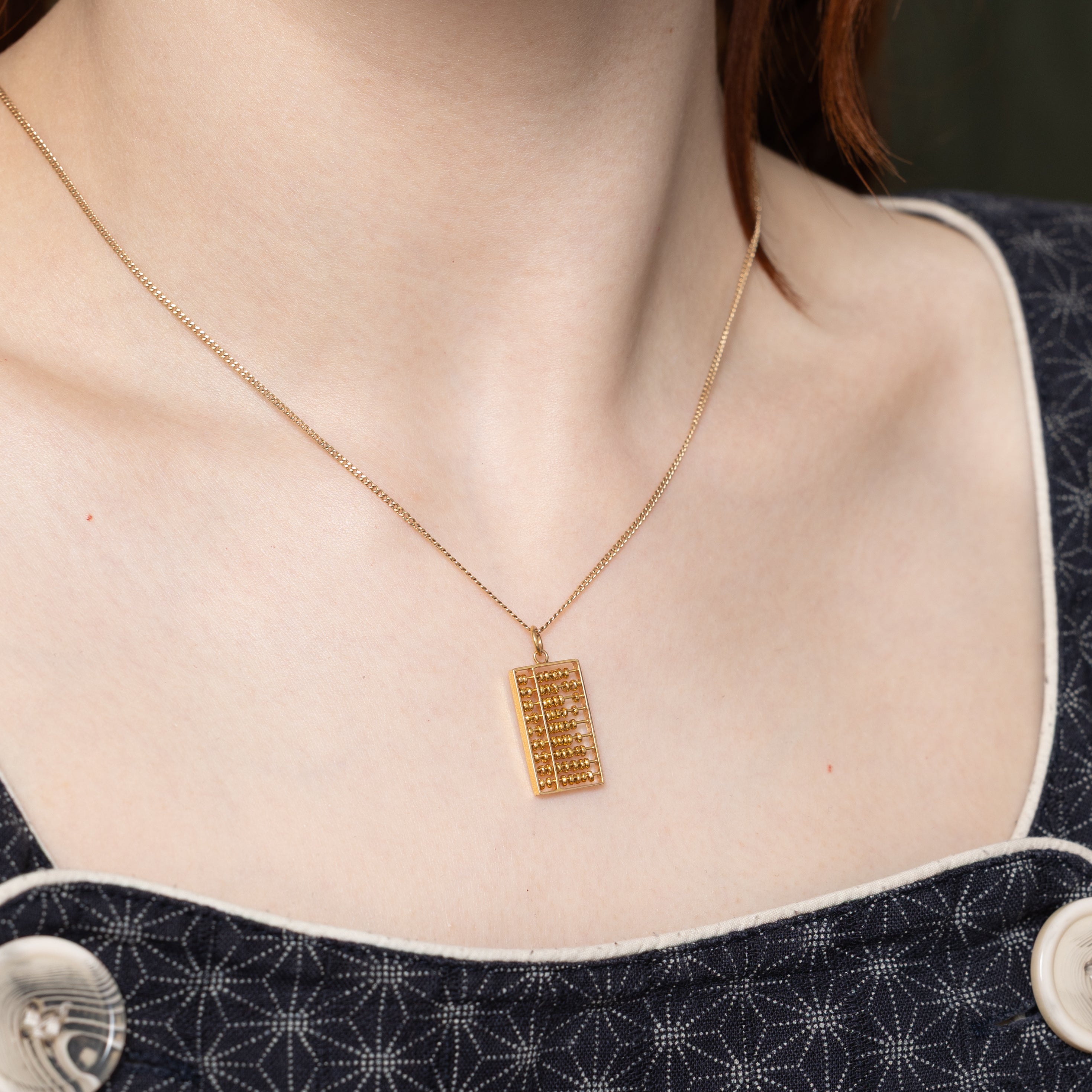 14k Yellow Gold Abacus Charm