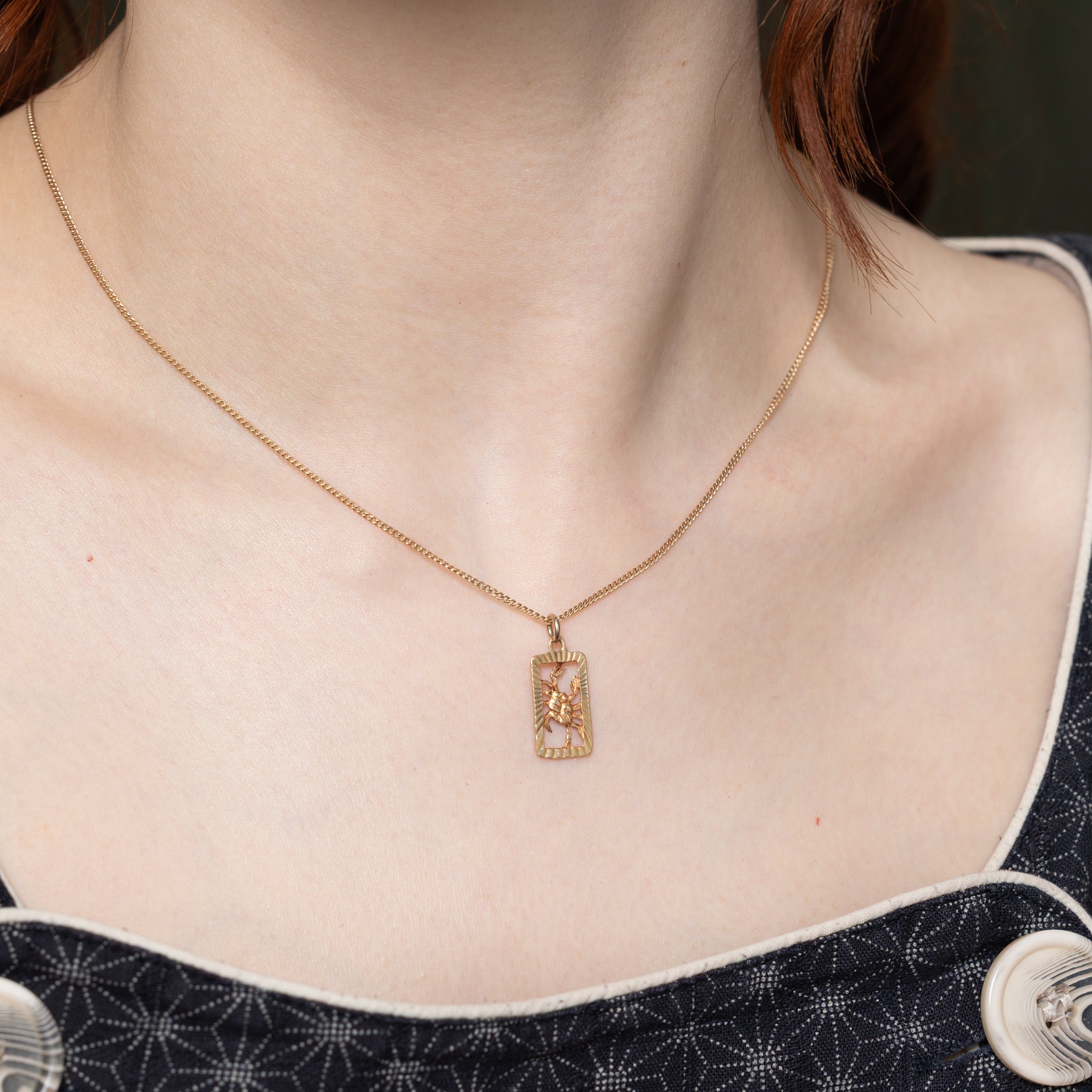 10k Yellow Gold Cancer Zodiac Charm