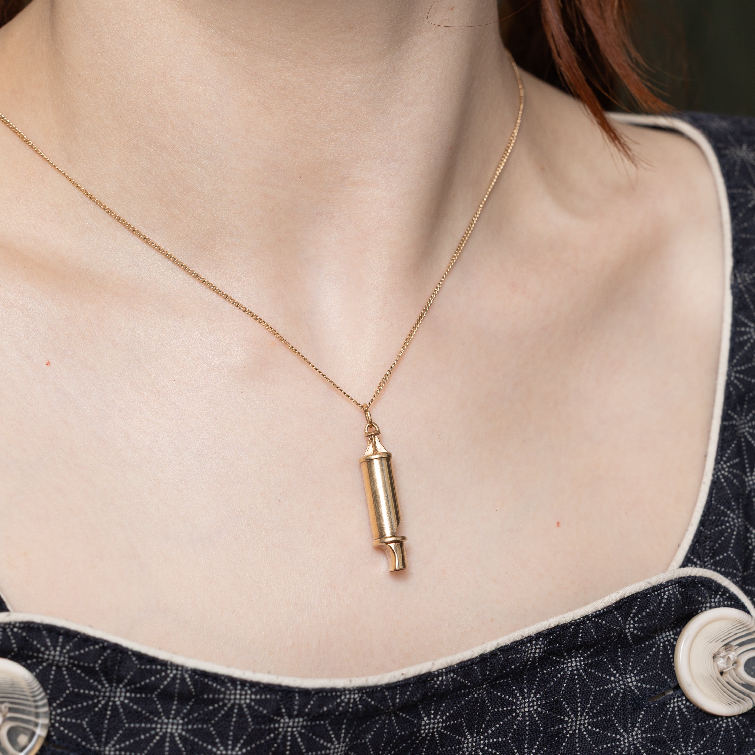 10k Yellow Gold Whistle Charm