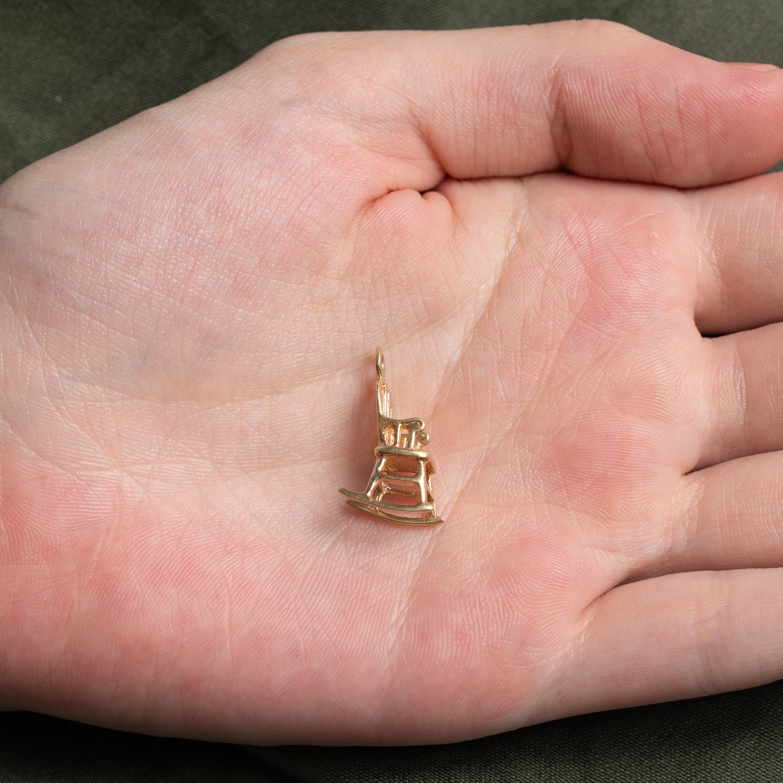 10k Yellow Gold Rocking Chair Charm