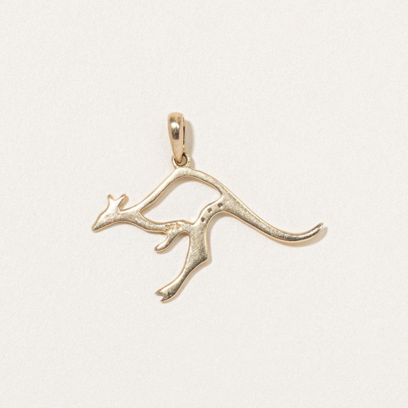 9k Yellow Gold Kangaroo Pendant