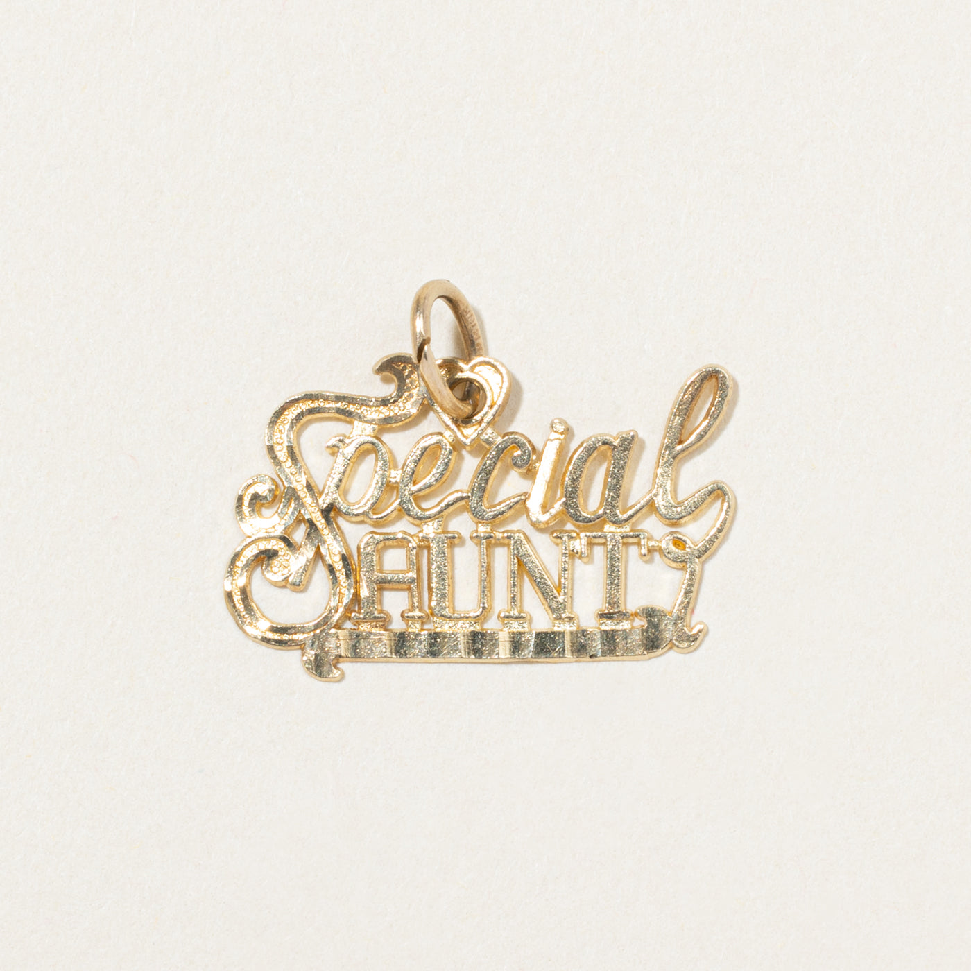 10k Yellow Gold "Special Aunt" Charm