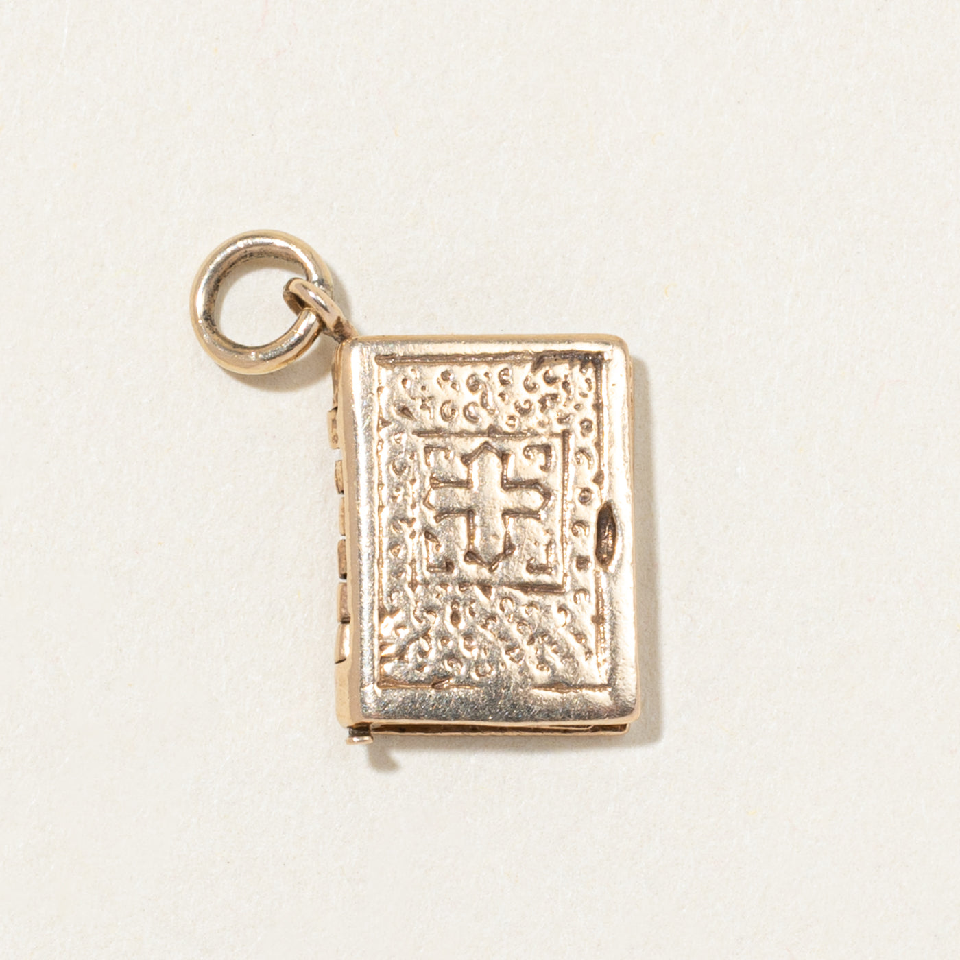 10k Yellow Gold Bible Charm