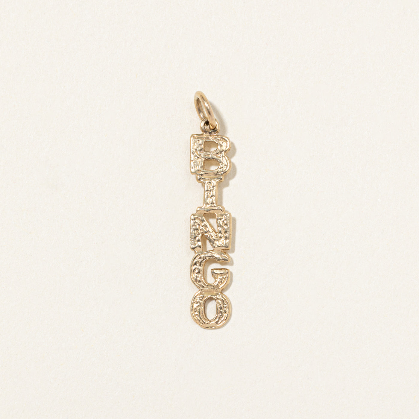10k Yellow Gold "Bingo" Charm