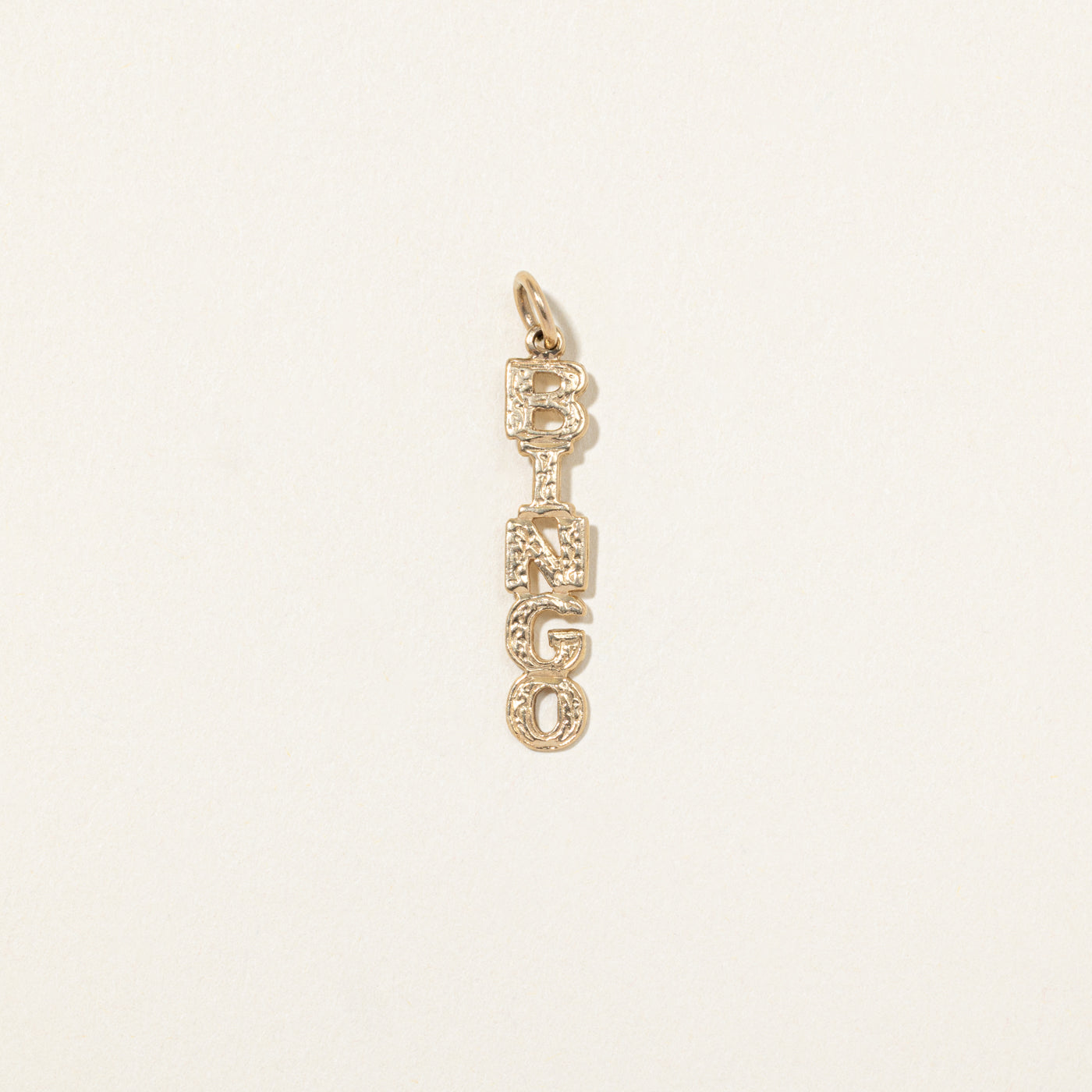 10k Yellow Gold "Bingo" Charm