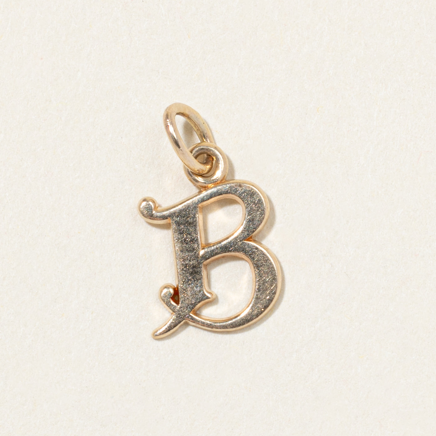 10k Yellow Gold "B" Initial Charm