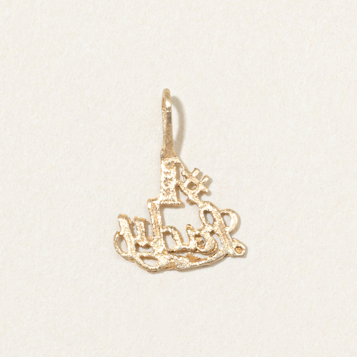 10k Yellow Gold "#1 Lady" Charm