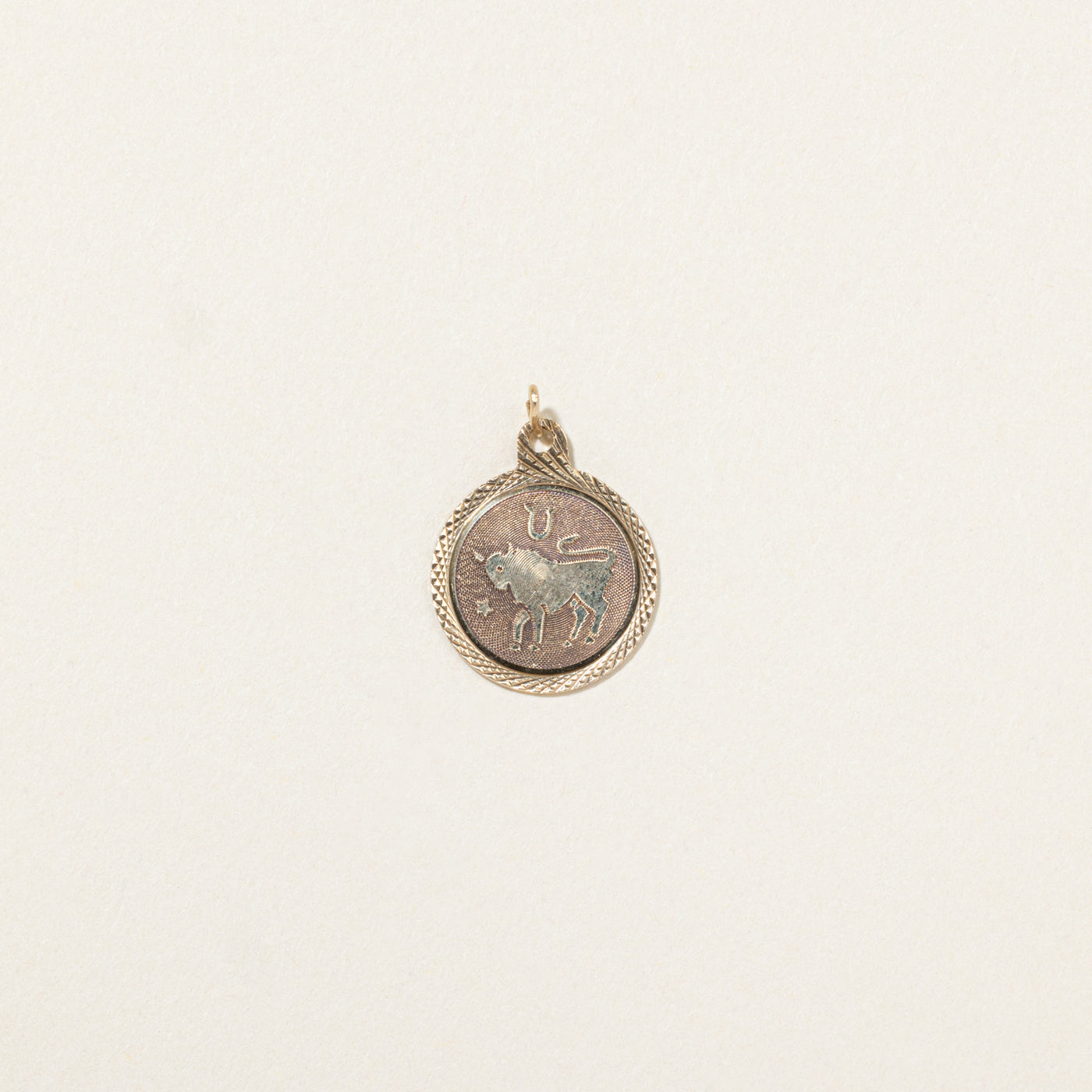 10k Yellow Gold Taurus Zodiac Charm