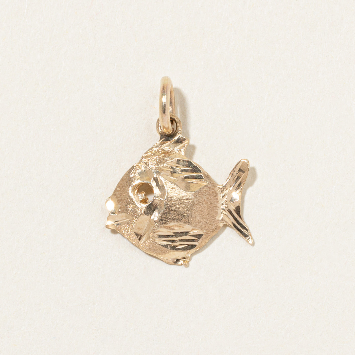 10k Yellow Gold Fish Charm