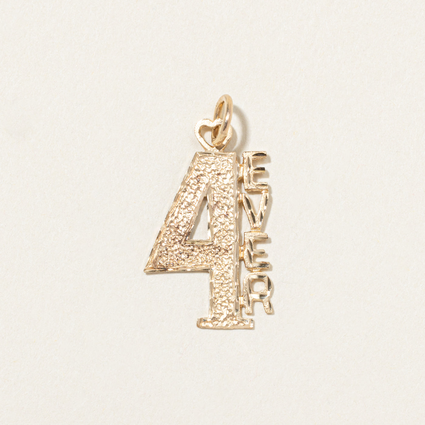 Breloque « 4 Ever » en or jaune 10 carats