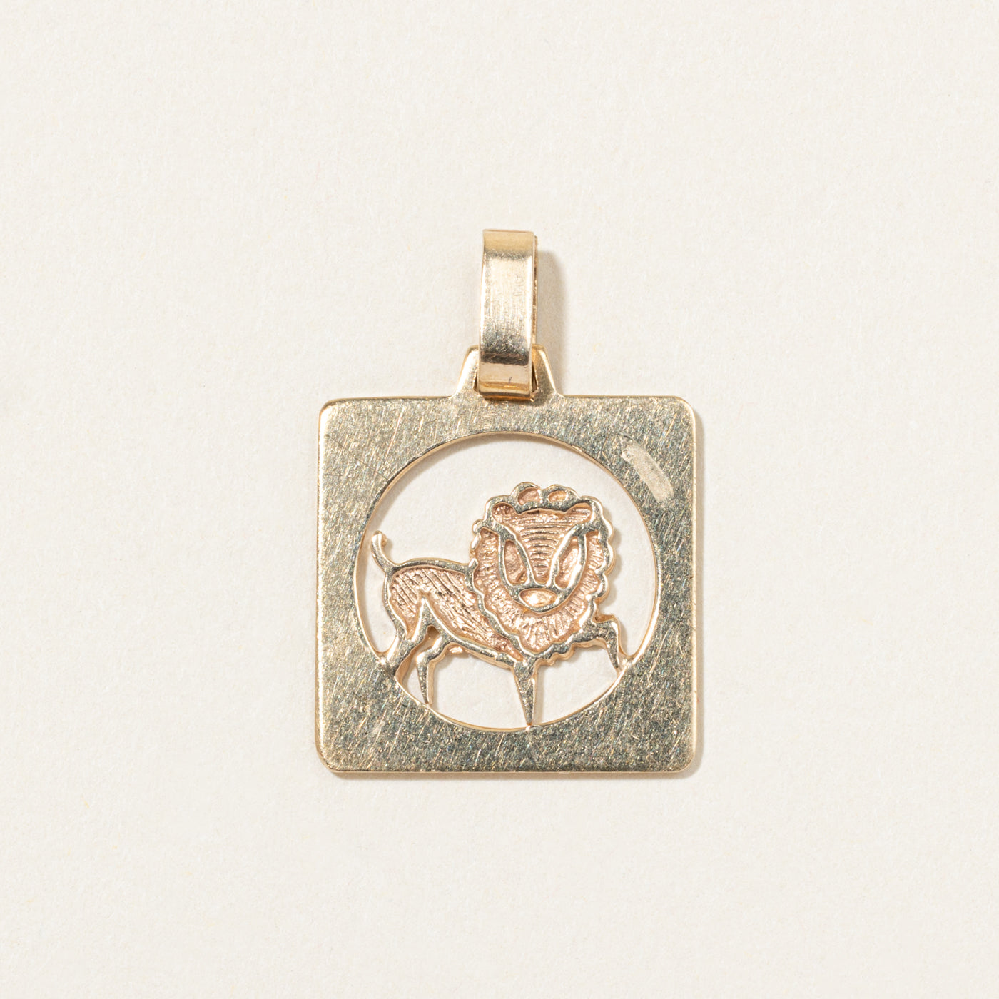 10k Yellow Gold Lion Pendant