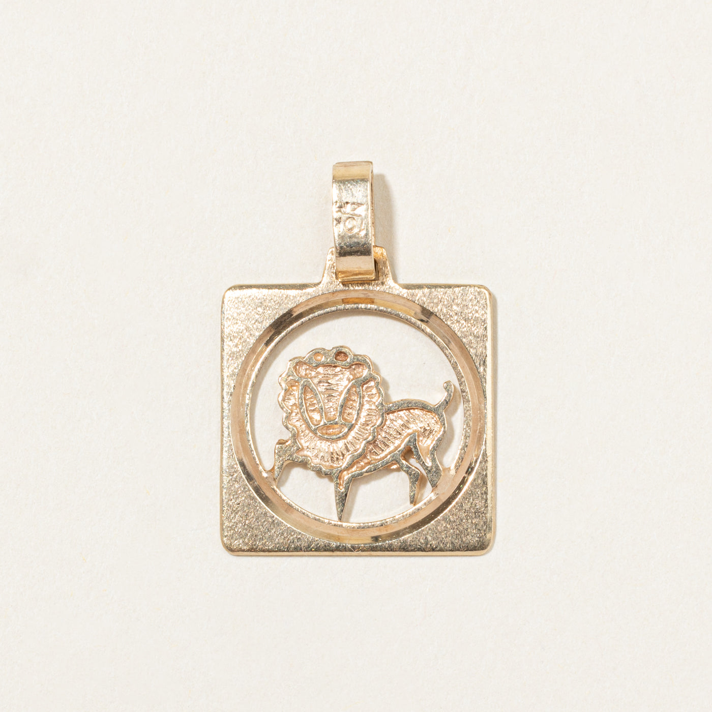 10k Yellow Gold Lion Pendant