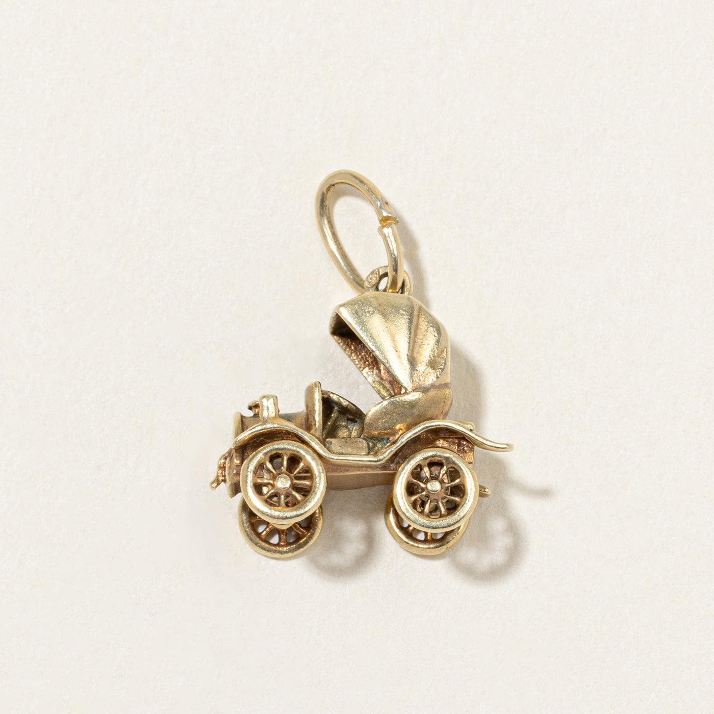 14k Yellow Gold Model T Car Charm