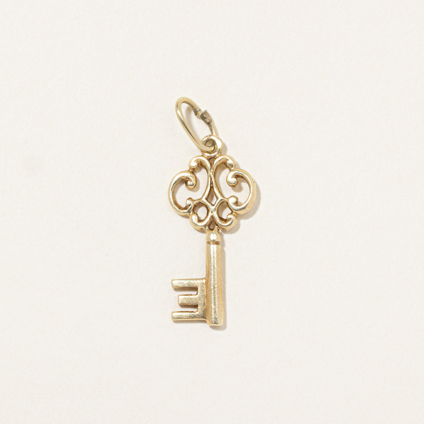14k Yellow Gold Key Charm