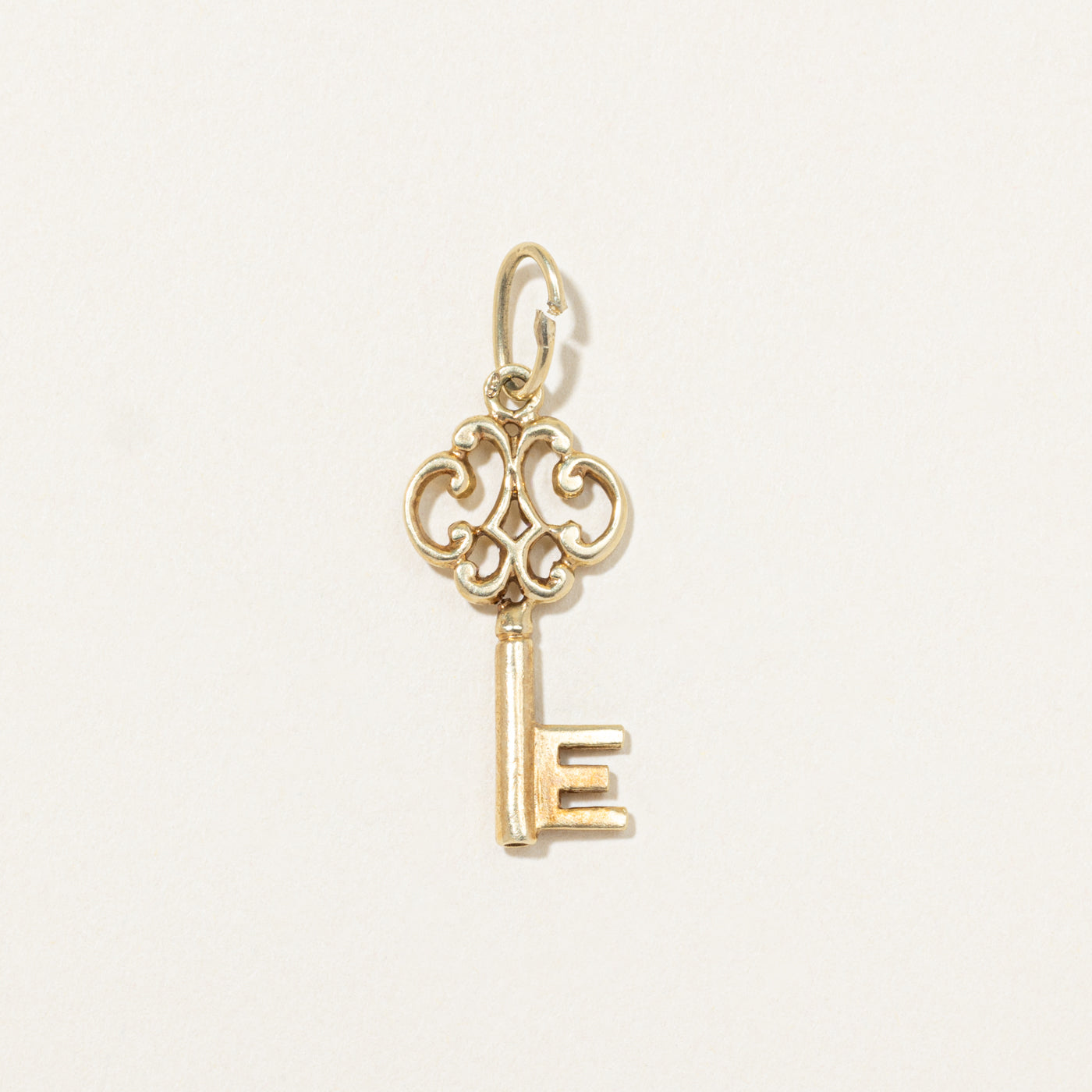14k Yellow Gold Key Charm