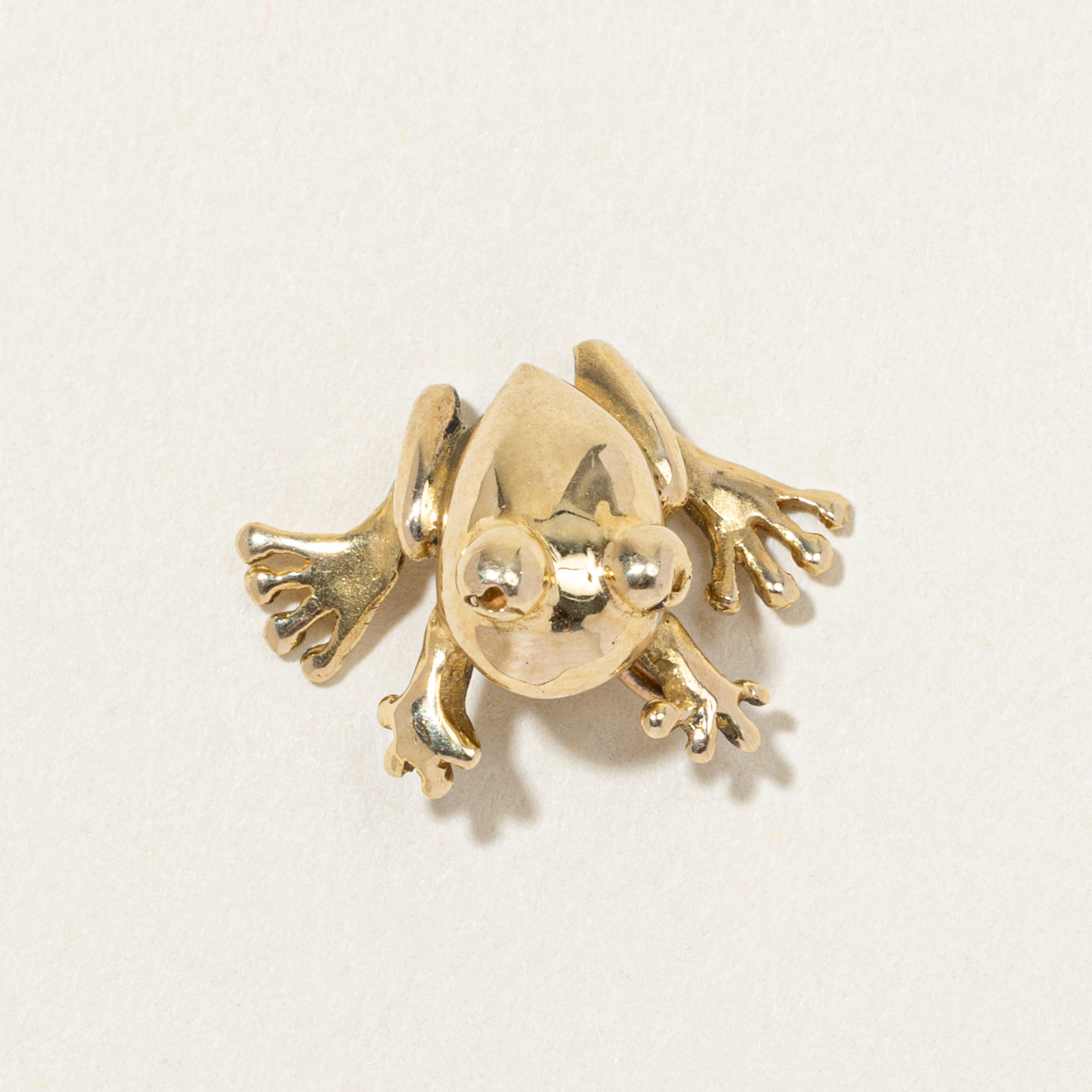'Brinkhaus' 18k Yellow Gold Frog Pendant