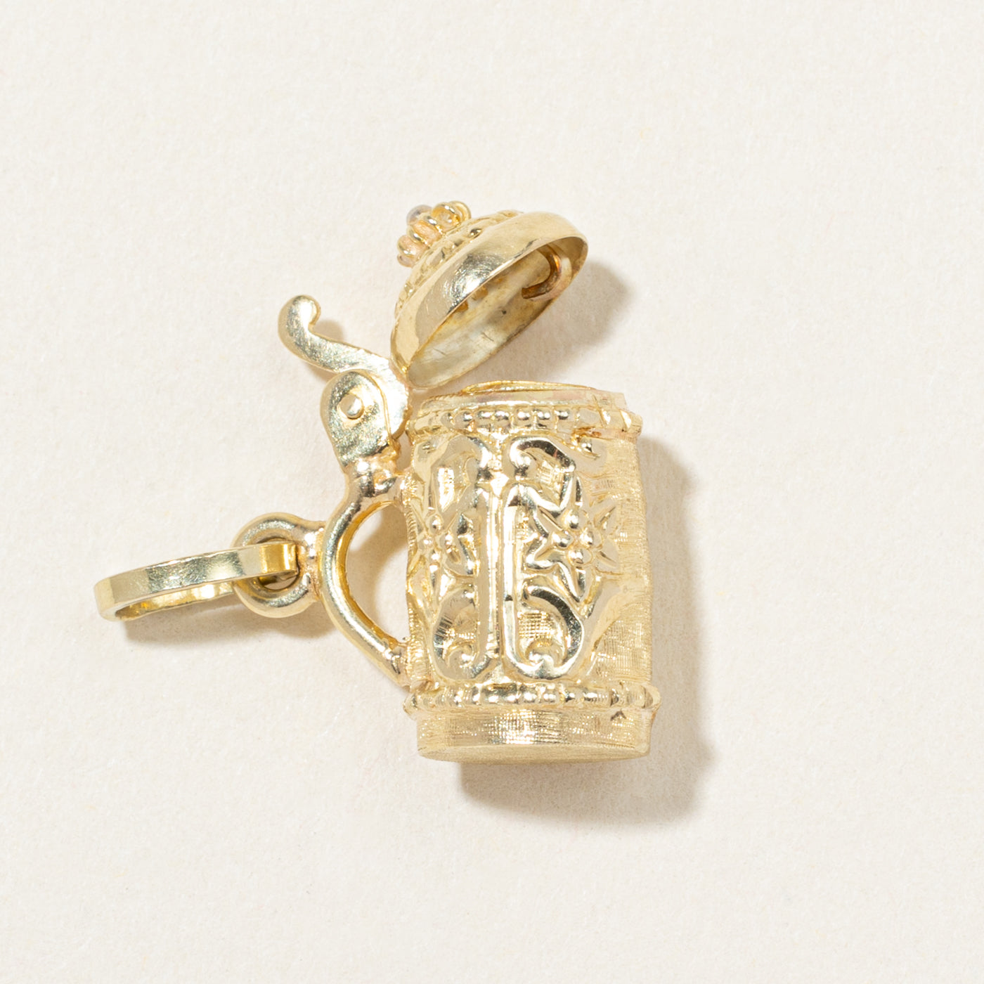 14k Yellow Gold Stein Charm