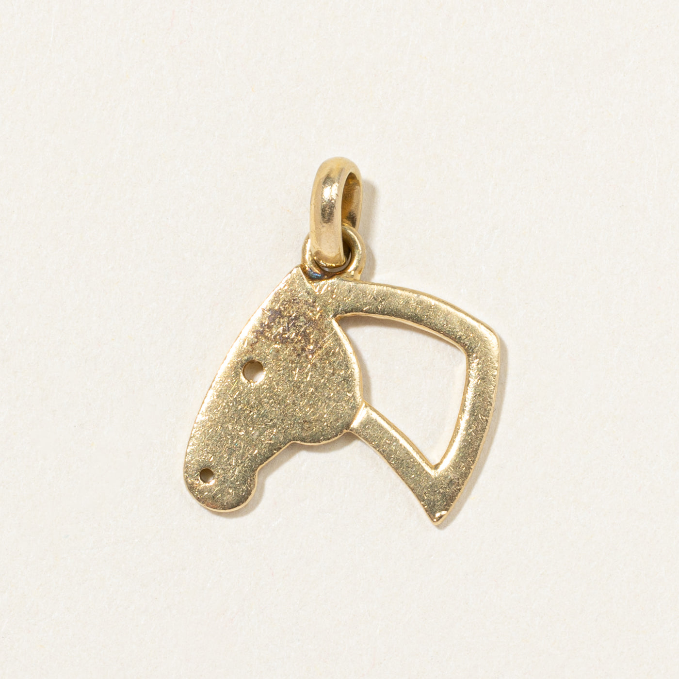18k Yellow Gold Horse Charm