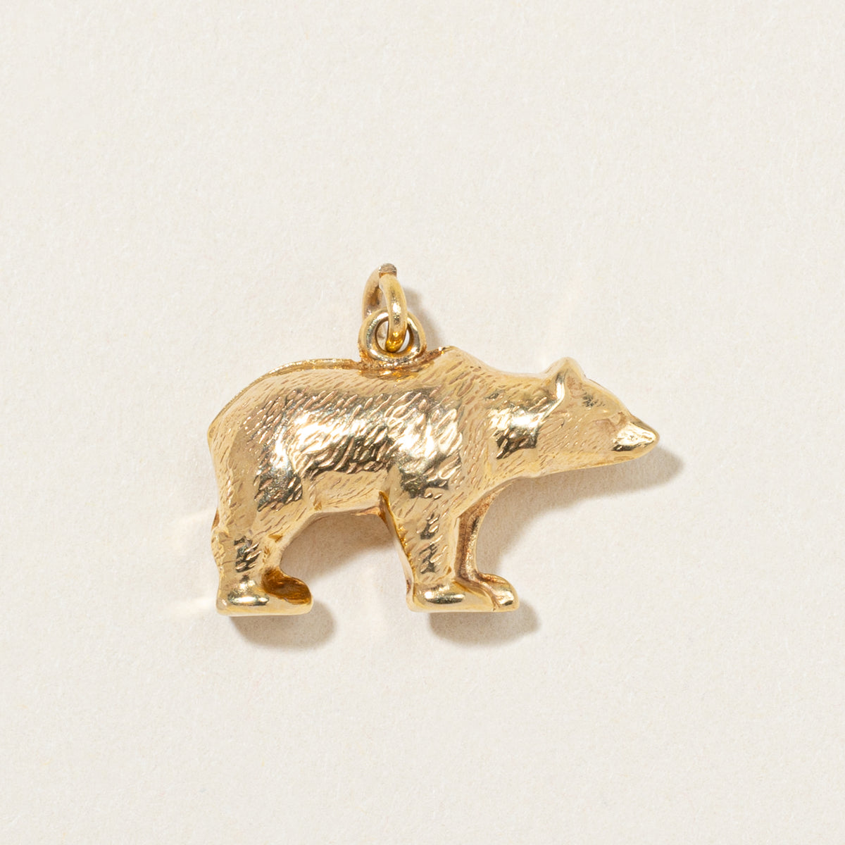 10k Yellow Gold Bear Charm