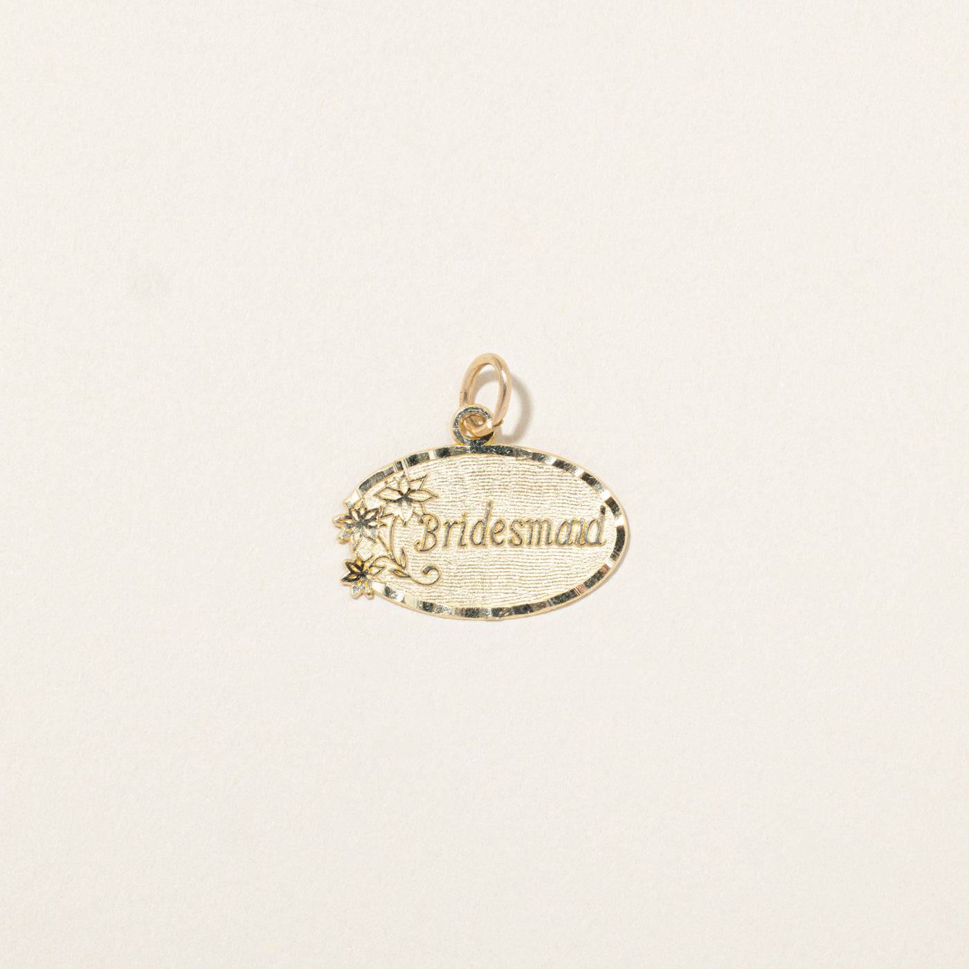 10k Yellow Gold "Bridesmaid" Charm