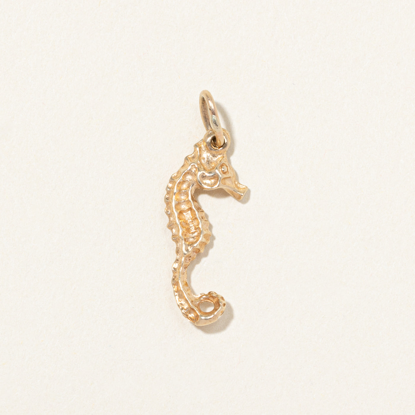 10k Yellow Gold Seahorse Charm