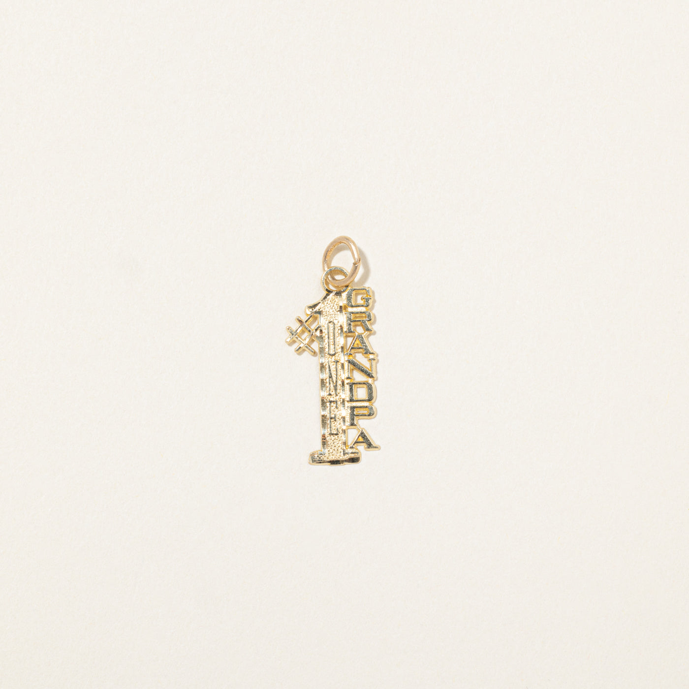 Breloque « Grand-père n° 1 » en or jaune 10 carats