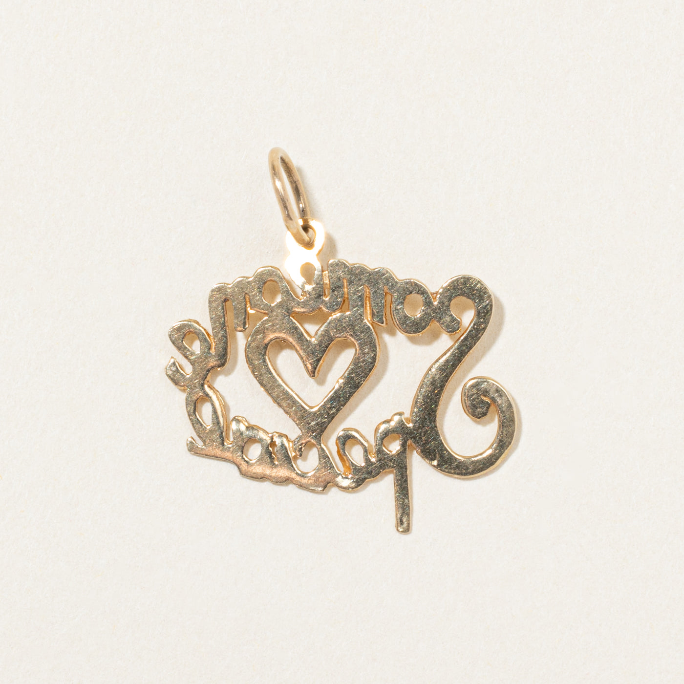 10k Yellow Gold "Someone Special" Heart Charm