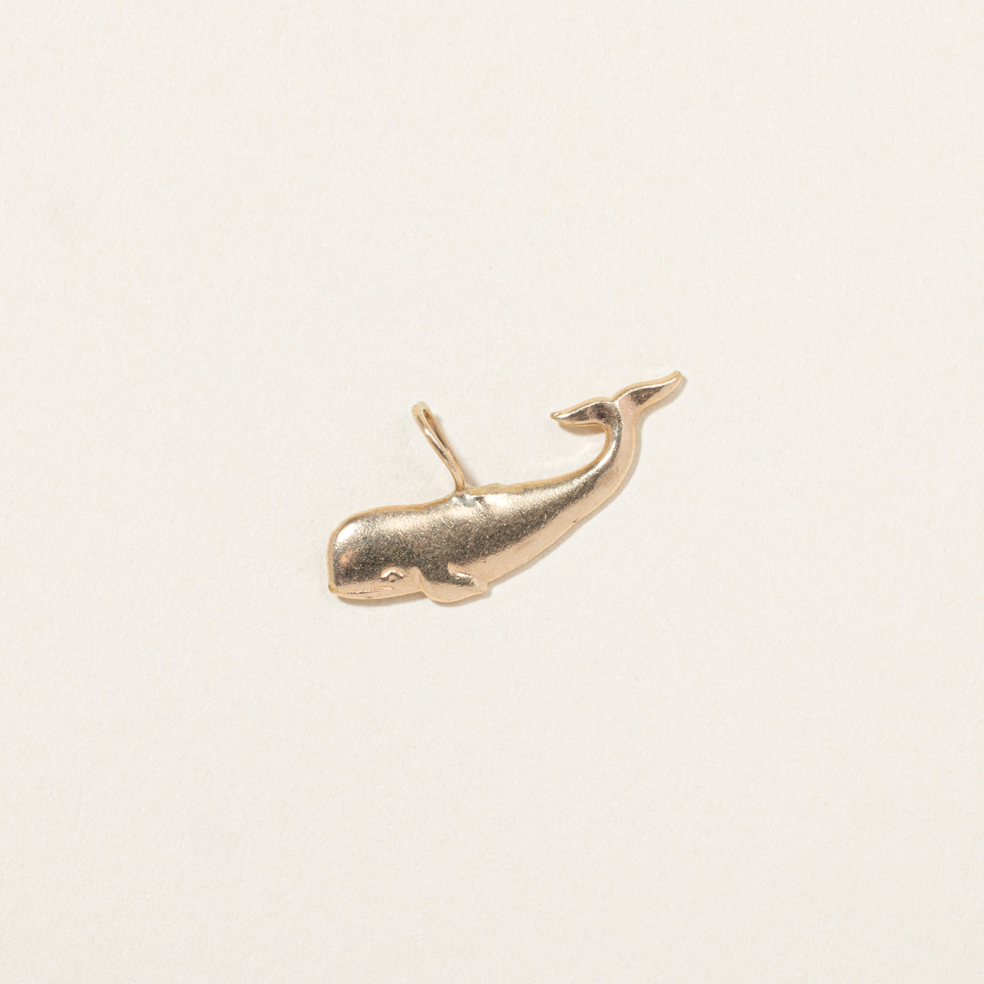 13k Yellow Gold Whale Charm