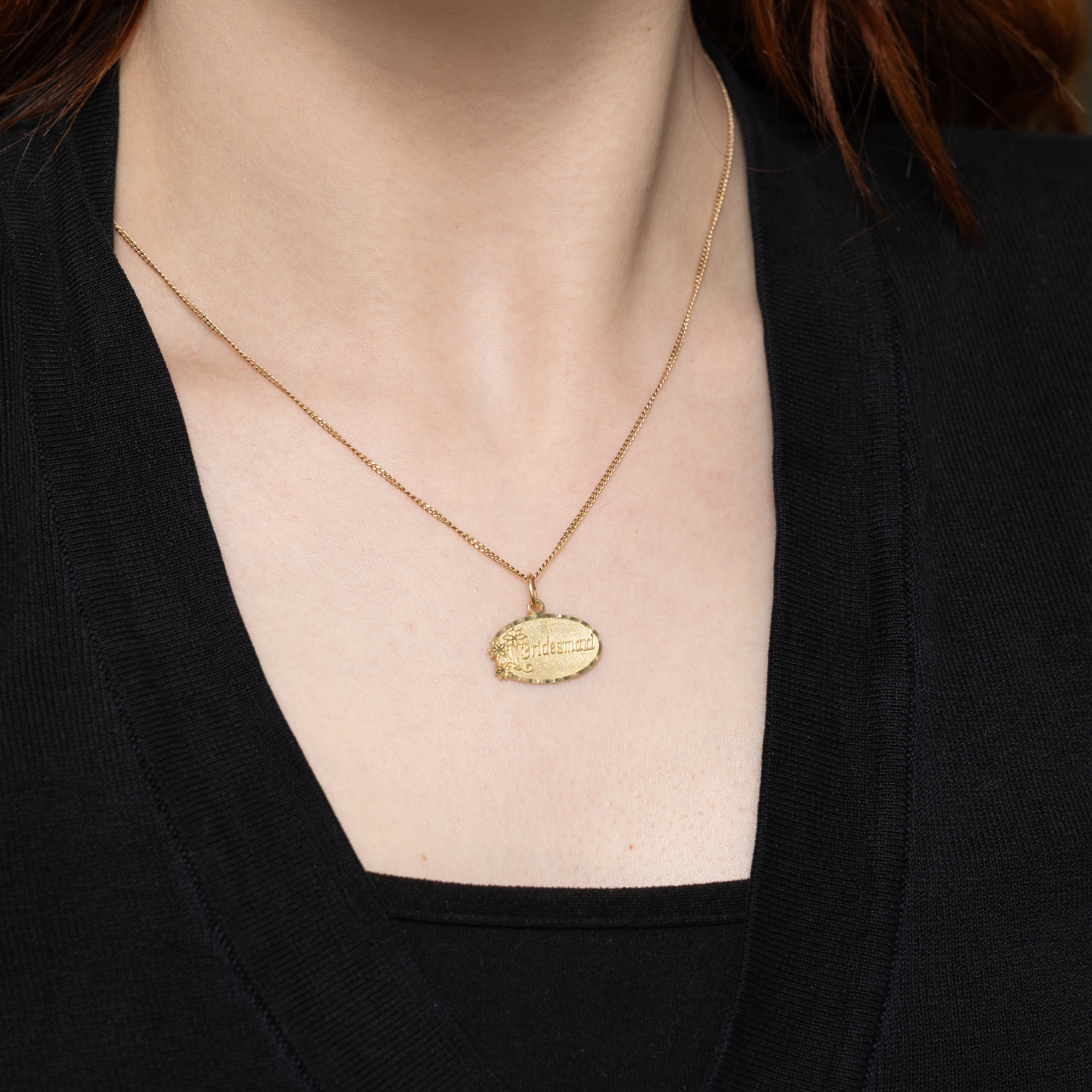 10k Yellow Gold "Bridesmaid" Charm