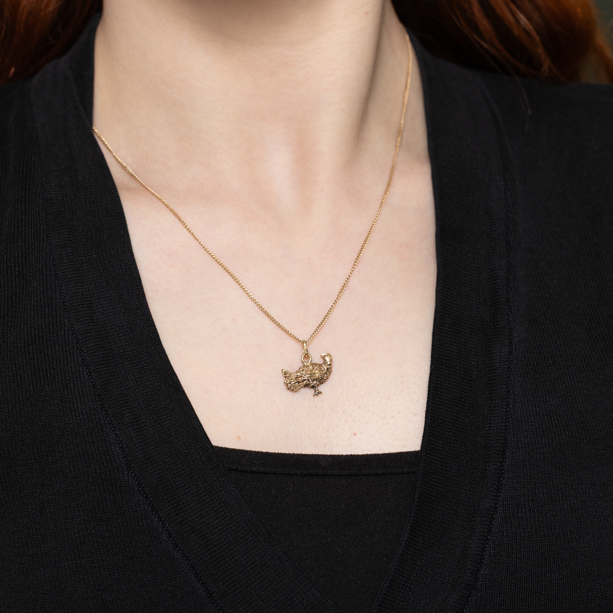 10k Yellow Gold Partridge Charm