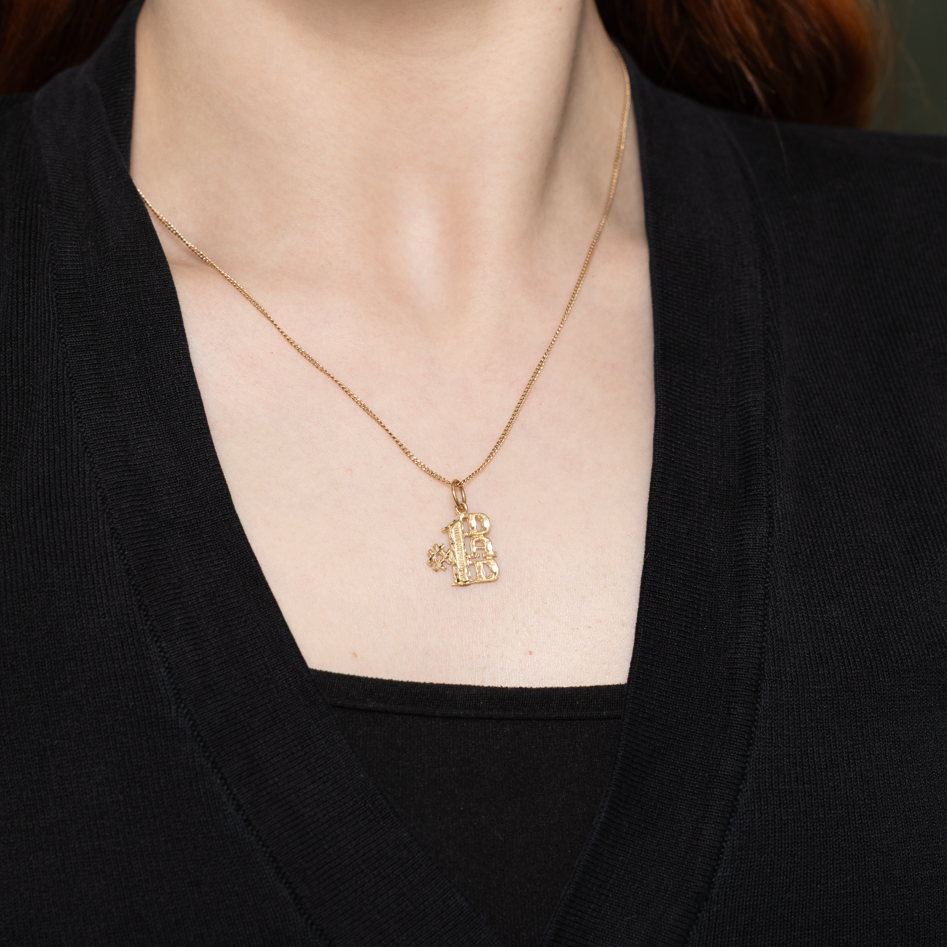 Breloque « Papa n° 1 » en or jaune 10 carats