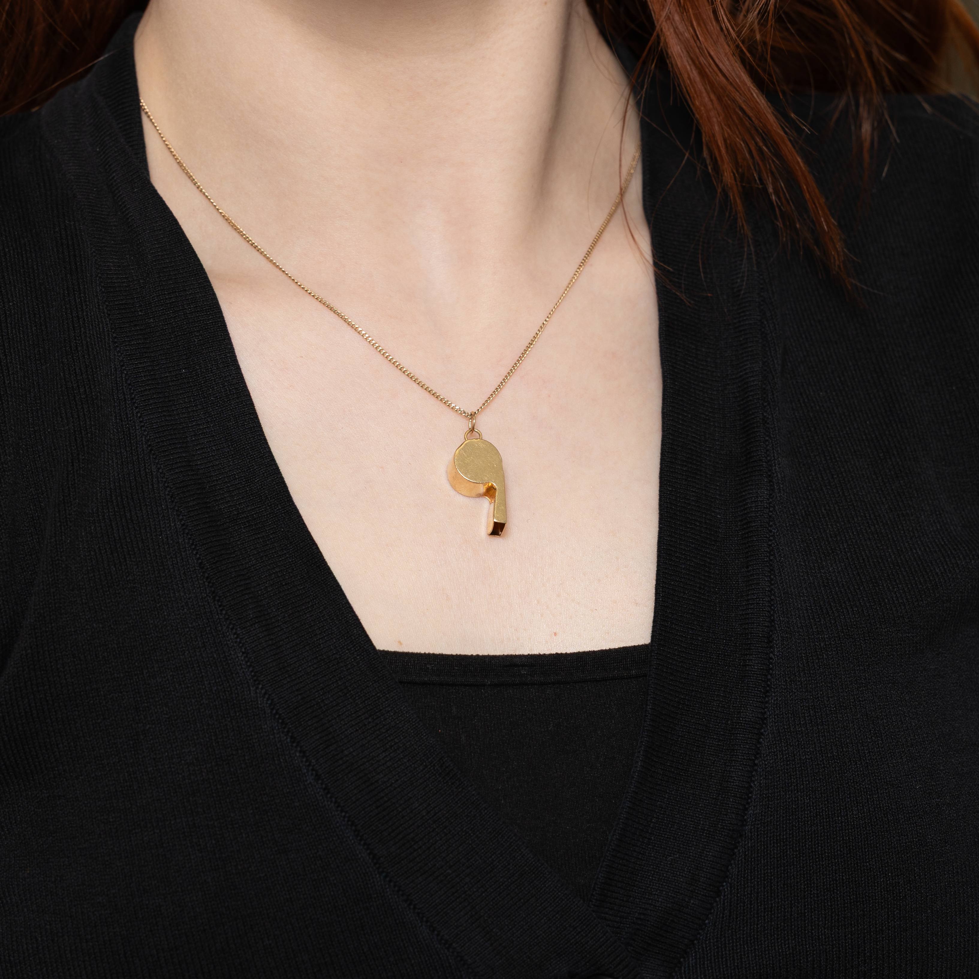 9k Yellow Gold Whistle Charm