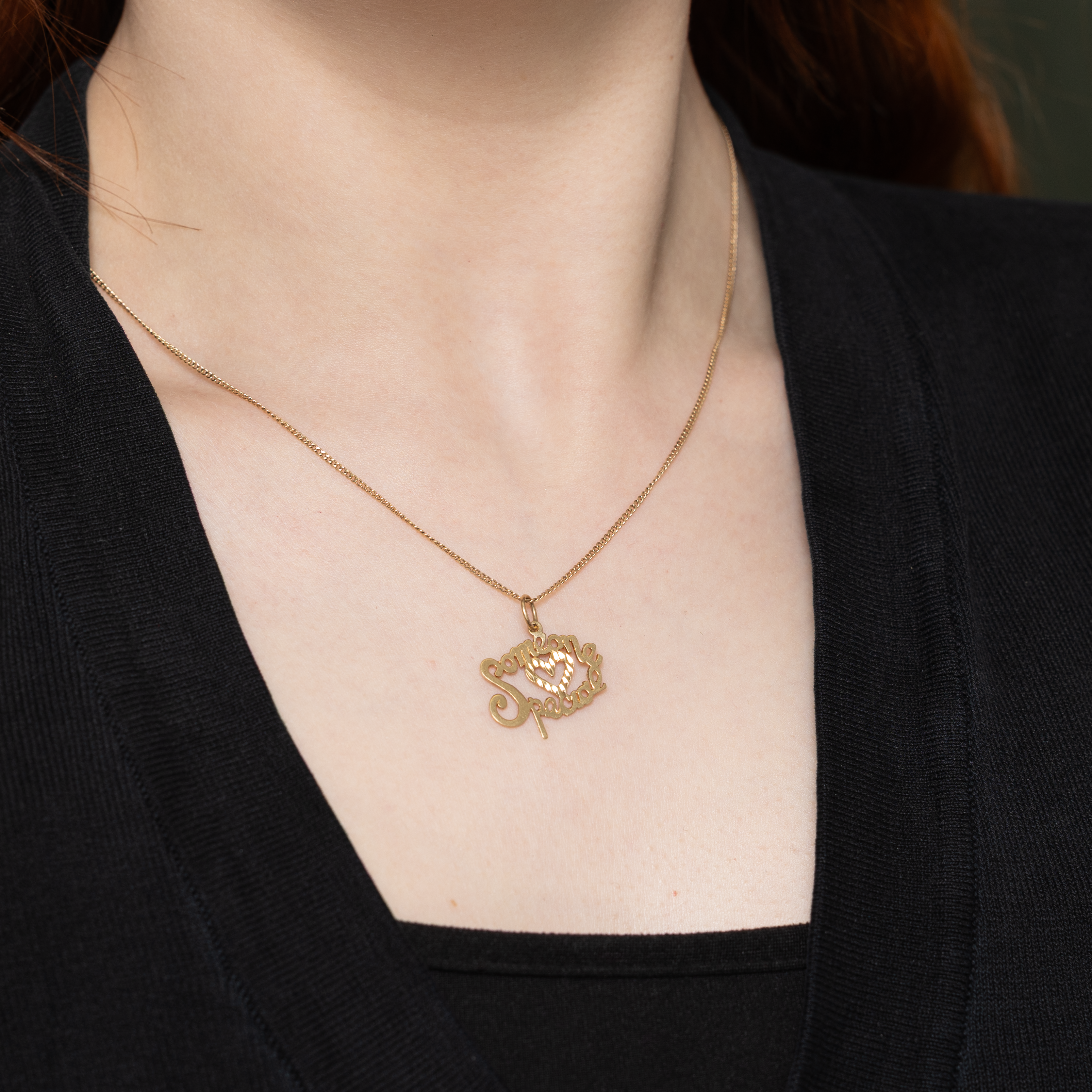 10k Yellow Gold "Someone Special" Heart Charm