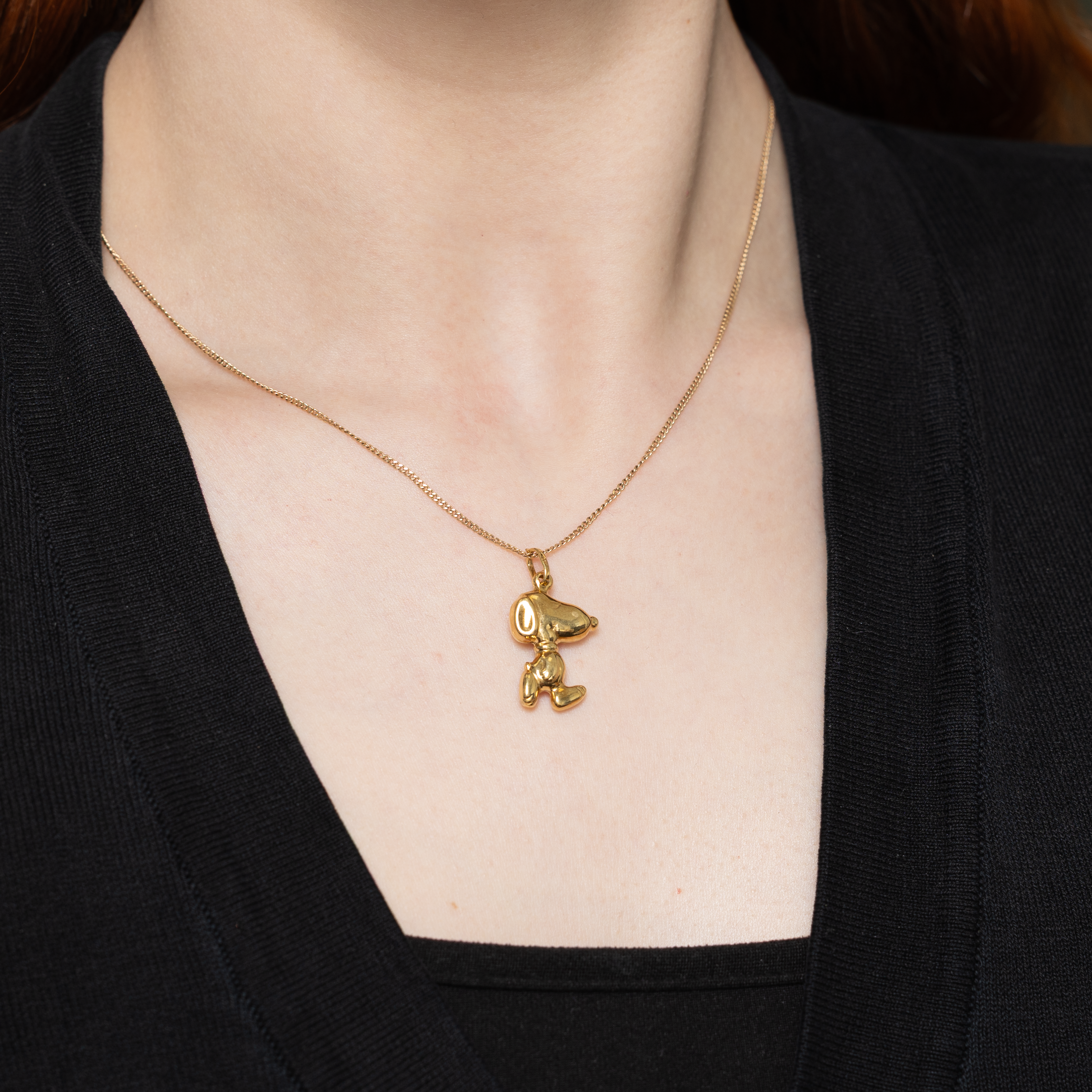 18k Yellow Gold "Snoopy" Charm
